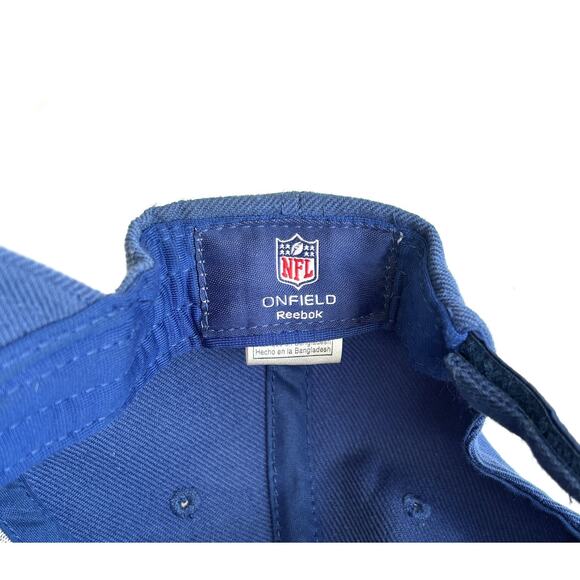 Indianapolis Colts NFL On Field Reebok Blue Cap Official NFL One Size - Picture 7 of 8